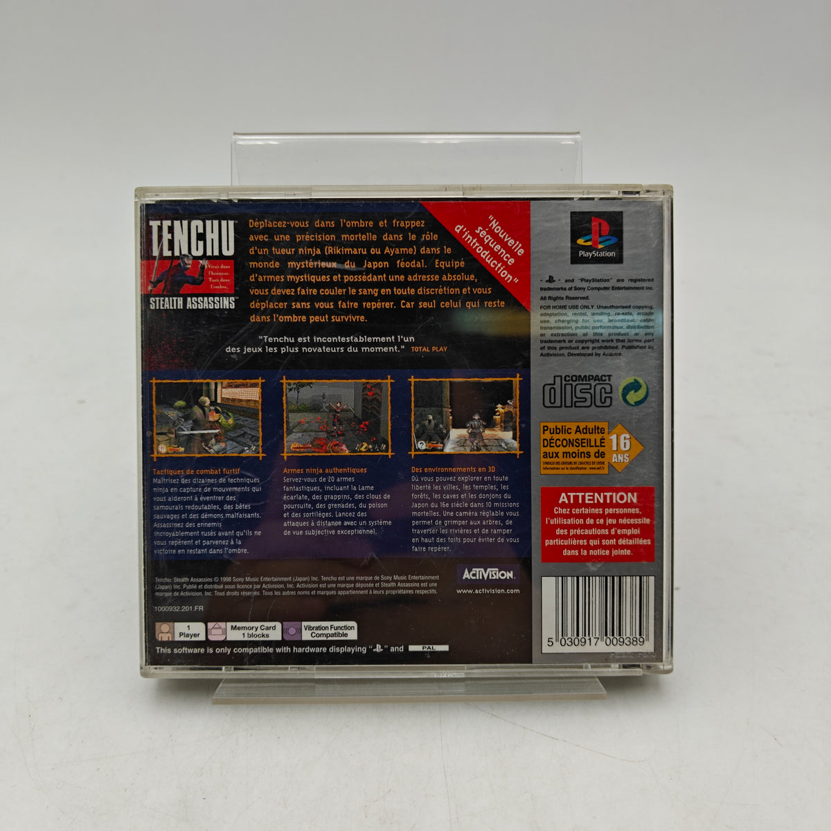 TENCHU: STEALTH ASSASSINS - PLAYSTATION 1