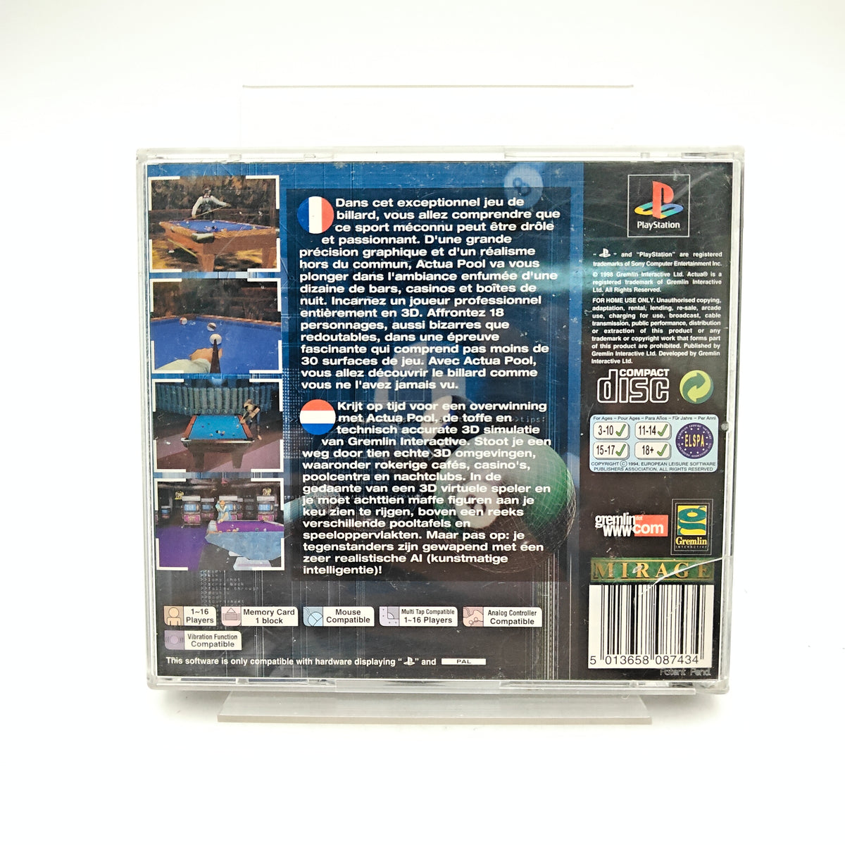 WOLRD CHAMPIONSHIP SNOOKER - PLAYSTATION 1