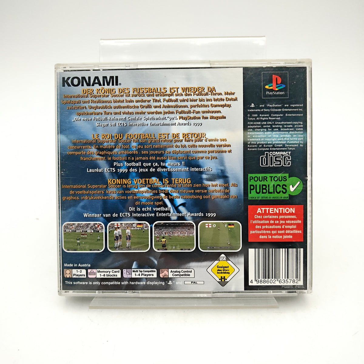 ISS PRO EVOLUTION - PLAYSTATION 1