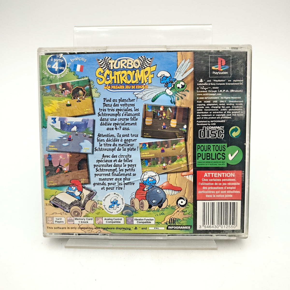 TURBO SCHTROUMPF - PLAYSTATION 1