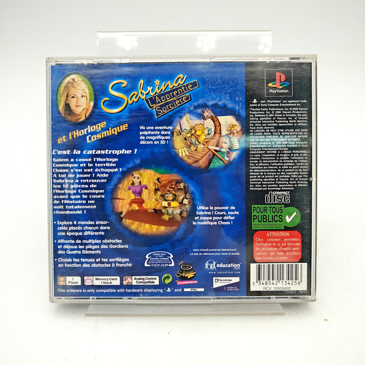 SABRINA L'APPRENTIE SORCIÈRE ET L'HORLOGE COSMIQUE - PLAYSTATION 1