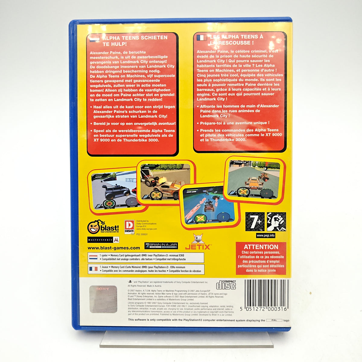 ACTION MAN A.T.O.M. ALPHA TEENS ON MACHINES - PLAYSTATION 2