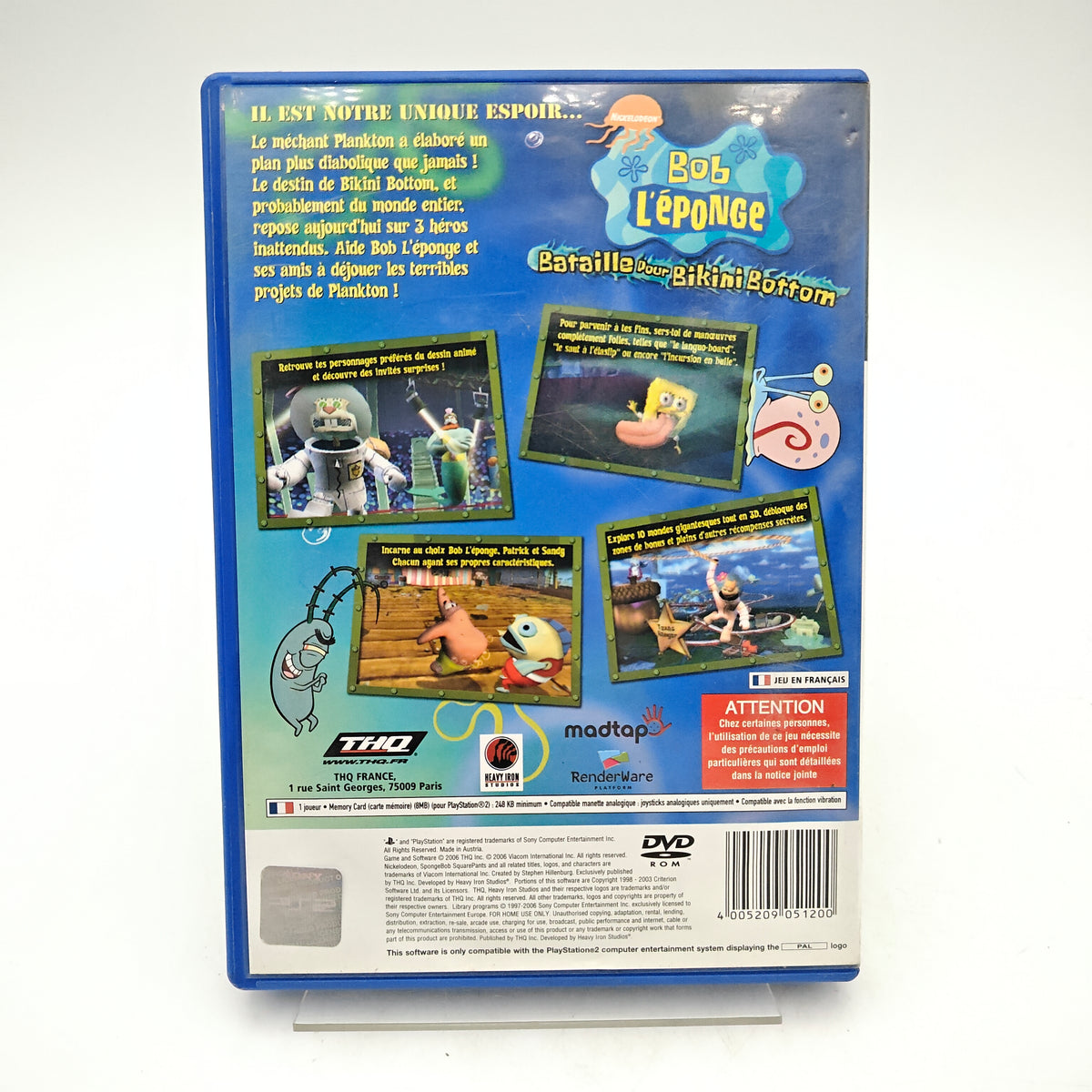 BOB L'ÉPONGE : BATAILLE POUR BIKINI BOTTOM - PLAYSTATION 2