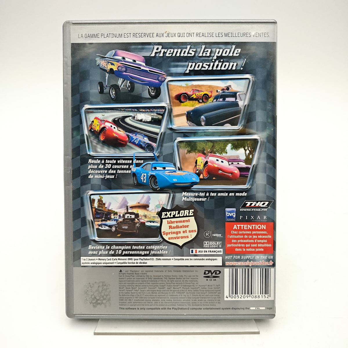 DISNEY PIXAR CARS QUATRE ROUES - PLAYSTATION 2