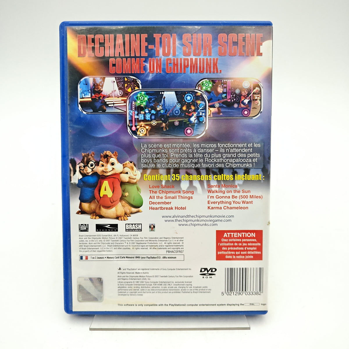 ALVIN ET LES CHIPMUNKS - PLAYSTATION 2