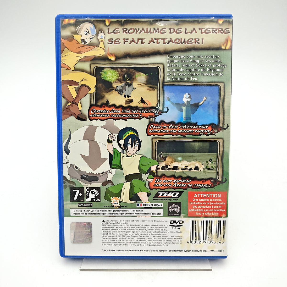 AVATAR : LE DERNIER MAÎTRE DE L'AIR – LE ROYAUME DE LA TERRE EN FEU - PLAYSTATION 2