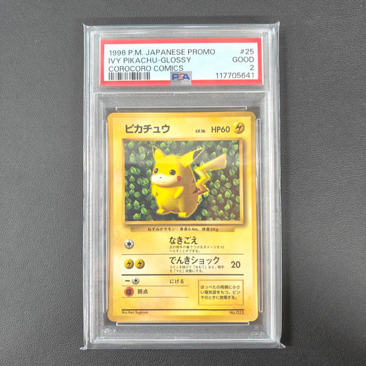 PIKACHU GLOSSY COROCORO (PSA 2)