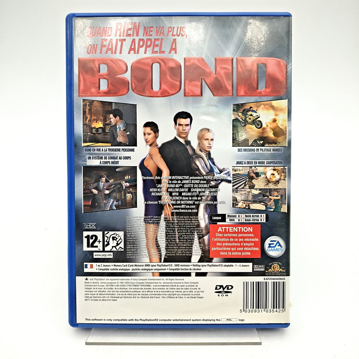 JAMES BOND 007 : QUITTE OU DOUBLE - PLAYSTATION 2