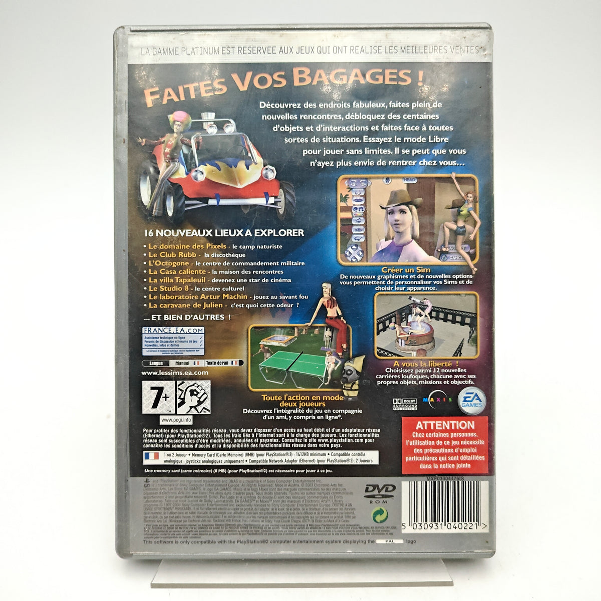 LES SIMS : PERMIS DE SORTIR - PLAYSTATION 2