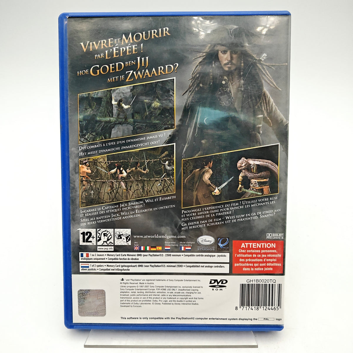 DISNEY PIRATES OF THE CARIBBEAN: AT WORLD'S END - PLAYSTATION 2