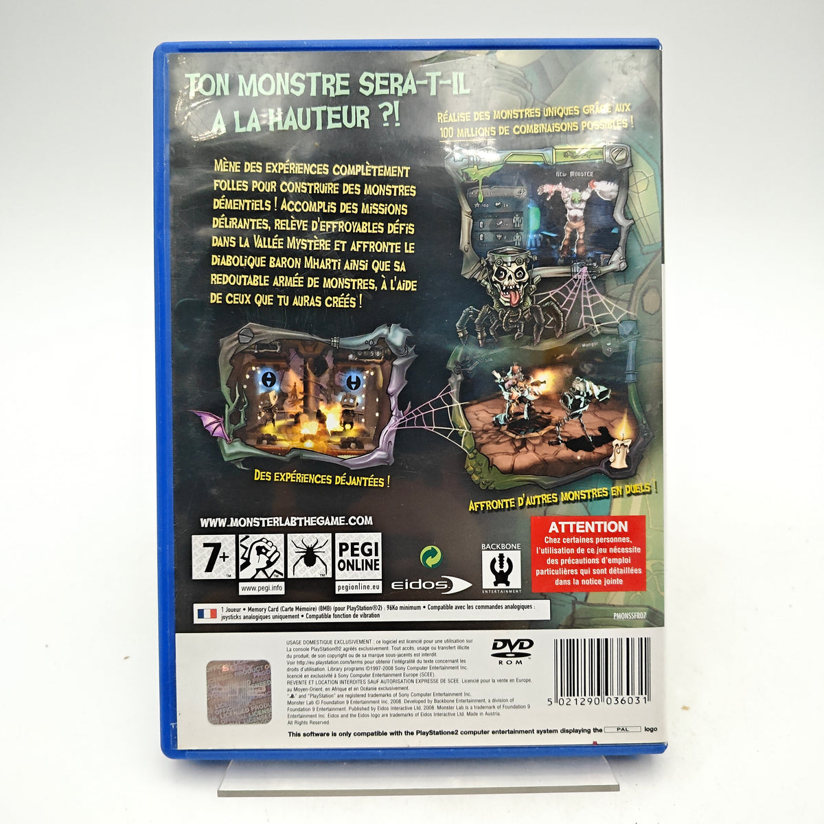 MONSTER LAB - PLAYSTATION 2