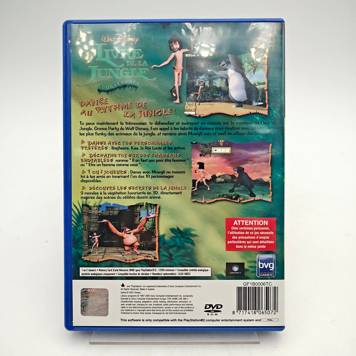 WALT DISNEY : LE LIVRE DE LA JUNGLE, GROOVE PARTY - PLAYSTATION 2