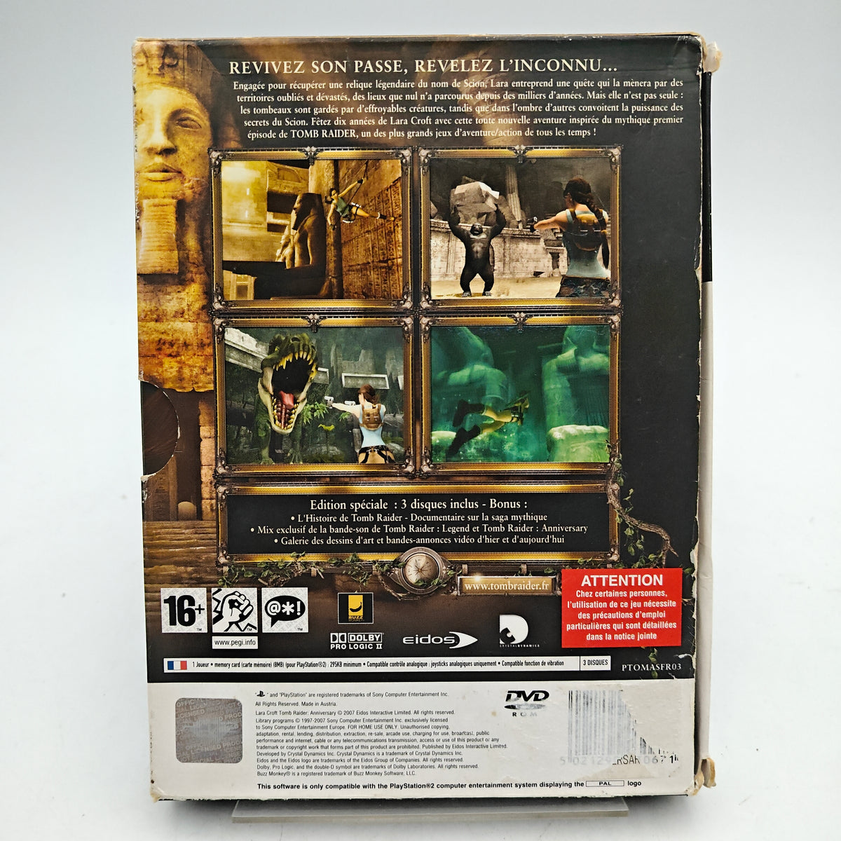 LARA CROFT TOMB RAIDER: ANNIVERSARY - PLAYSTATION 2