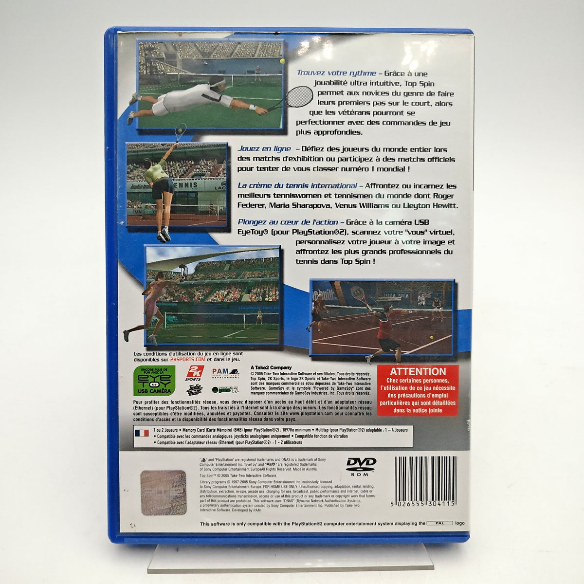 TOP SPIN - PLAYSTATION 2