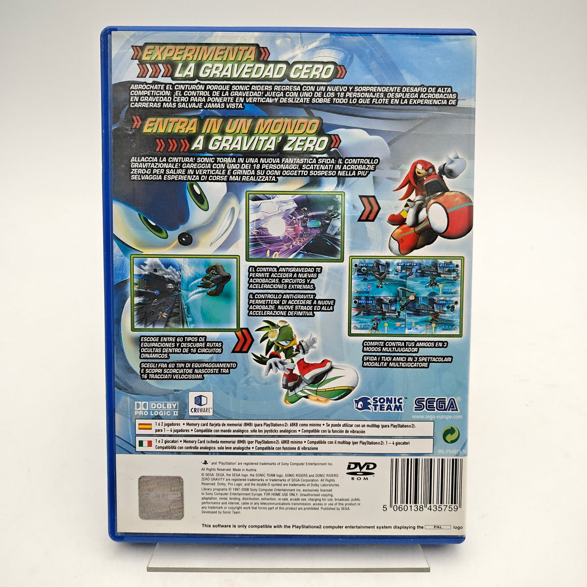SONIC RIDERS: ZERO GRAVITY - PLAYSTATION 2