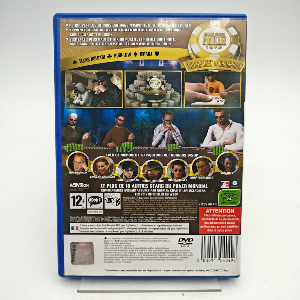 WORLD SERIES OF POKER: TOURNAMENT OF CHAMPIONS 2007 EDITION - PLAYSTATION 2