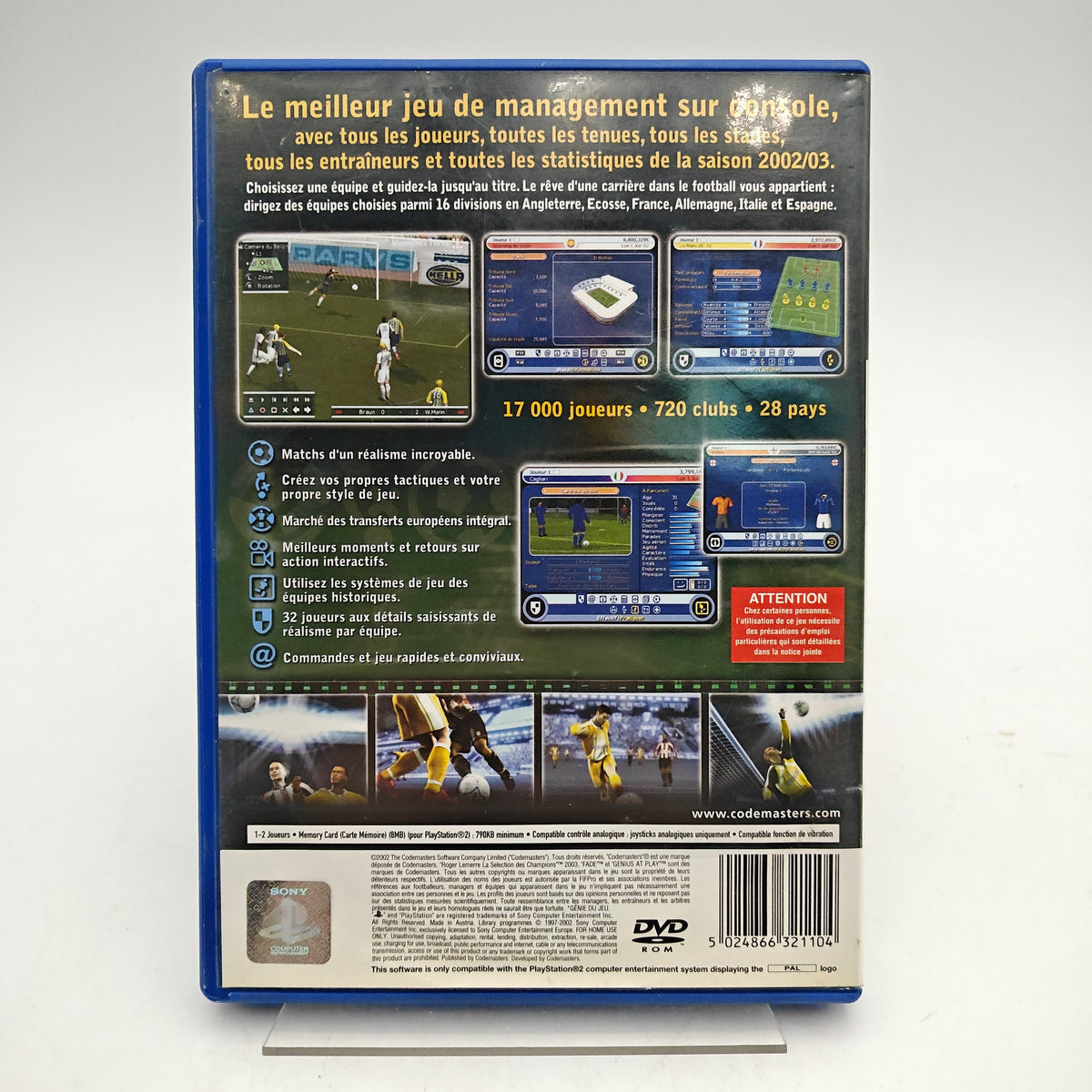 ROGER LEMERRE : LA SÉLECTION DES CHAMPIONS 2003 - PLAYSTATION 2