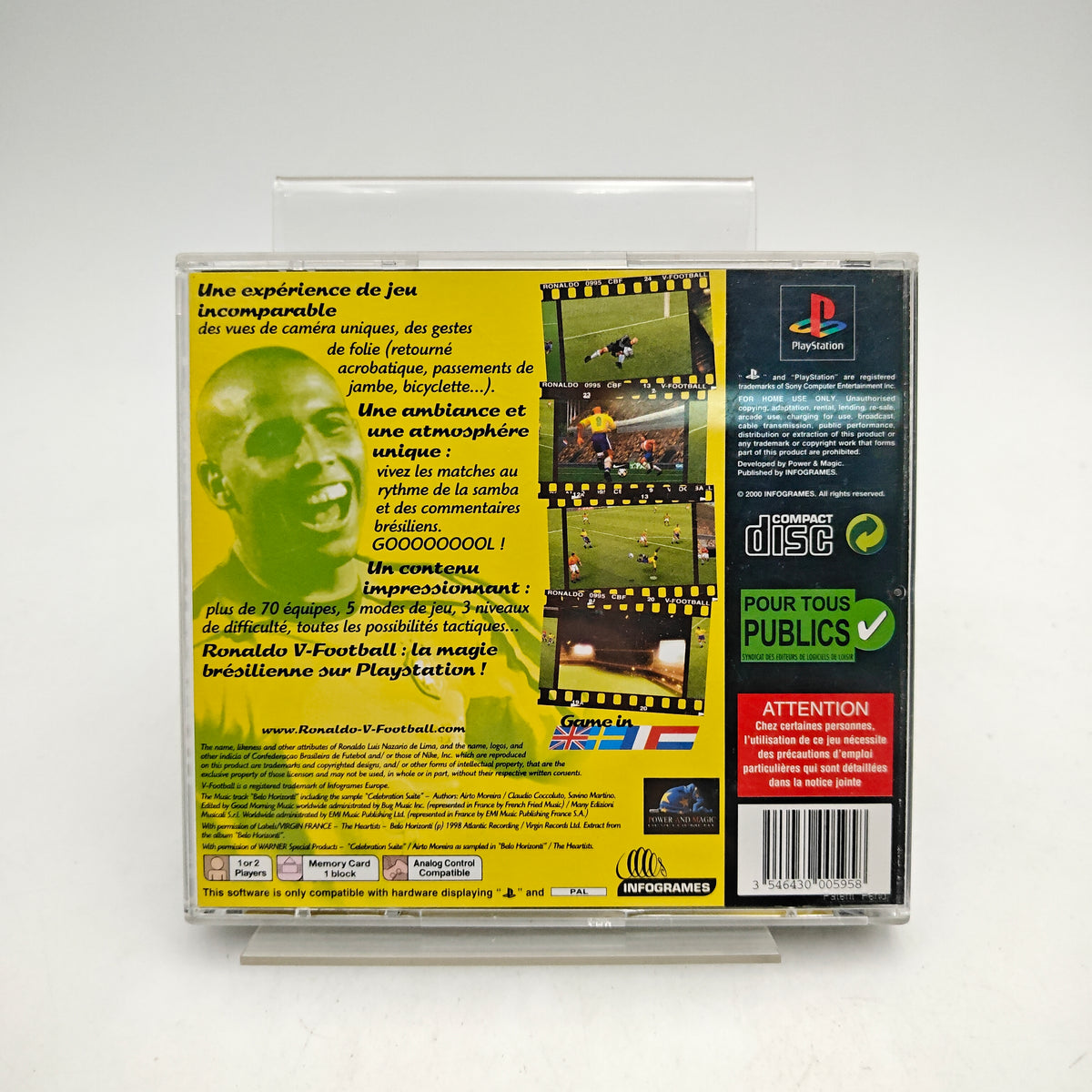 RONALDO V-FOOTBALL - PLAYSTATION 1