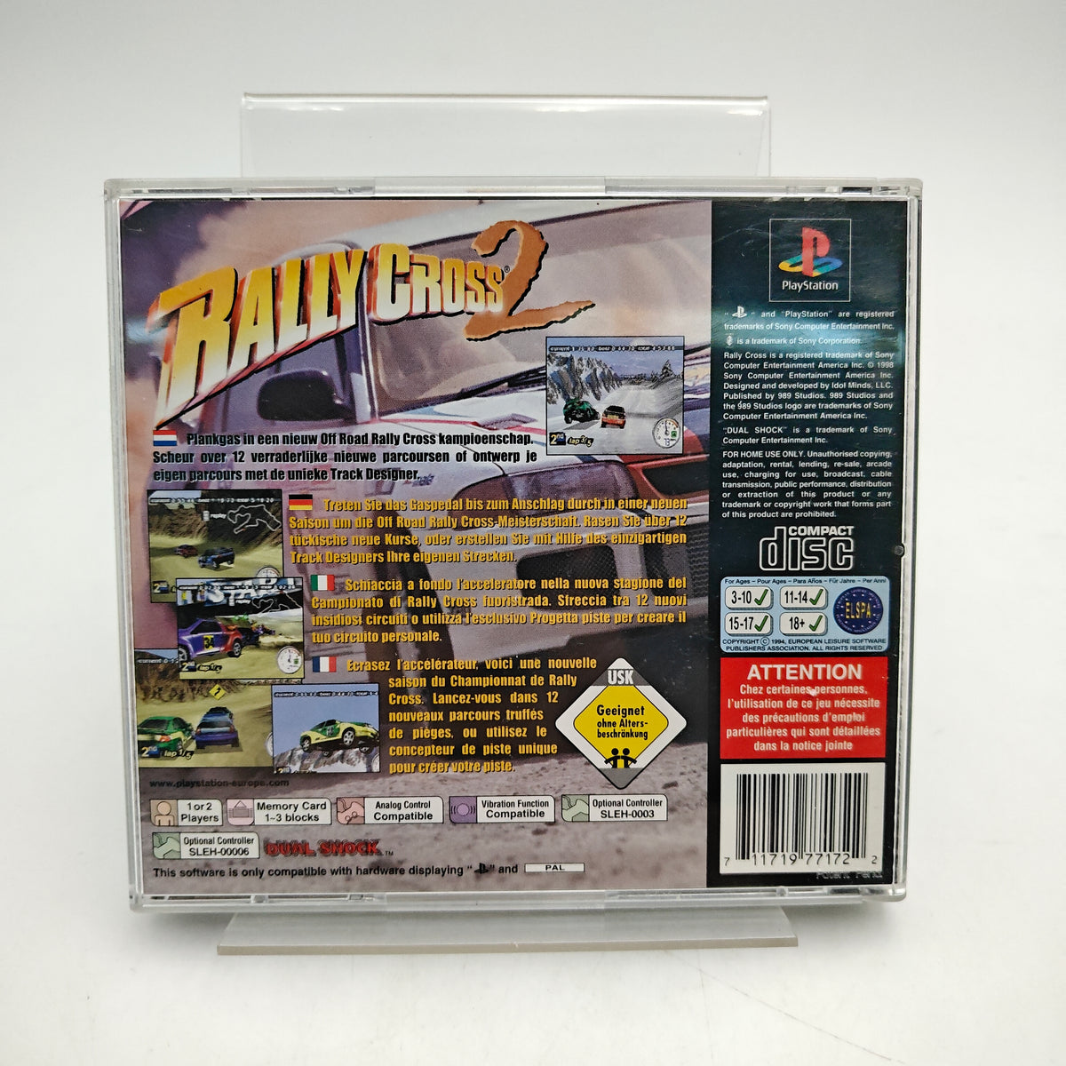 RALLY CROSS 2 - PLAYSTATION 1