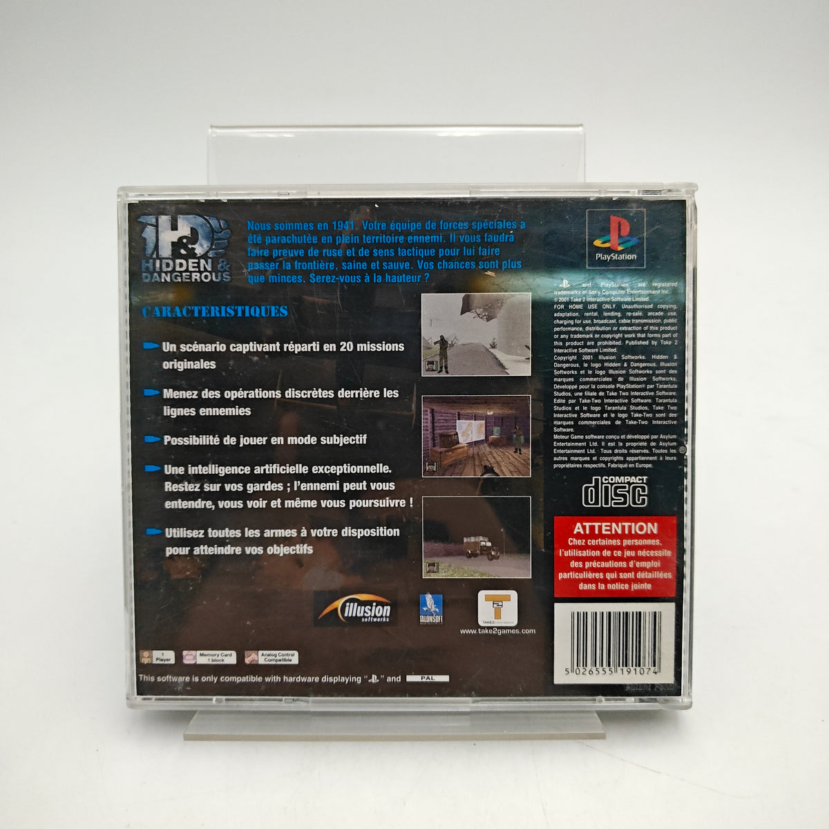 HIDDEN & DANGEROUS - PLAYSTATION 1