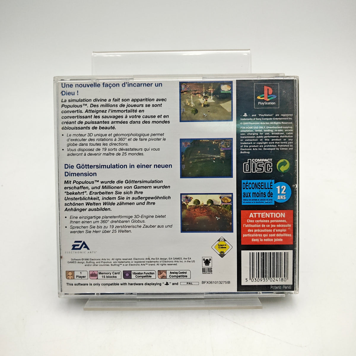 POPULOUS: THE BEGINNING - PLAYSTATION 1