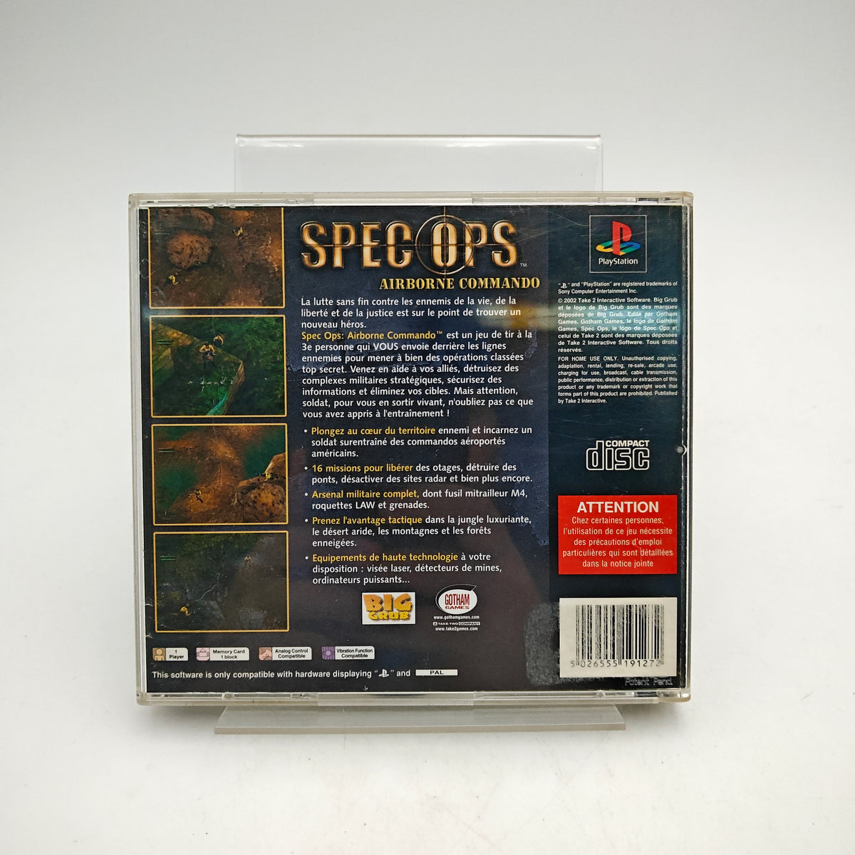 SPEC OPS: AIRBORNE COMMANDO - PLAYSTATION 1