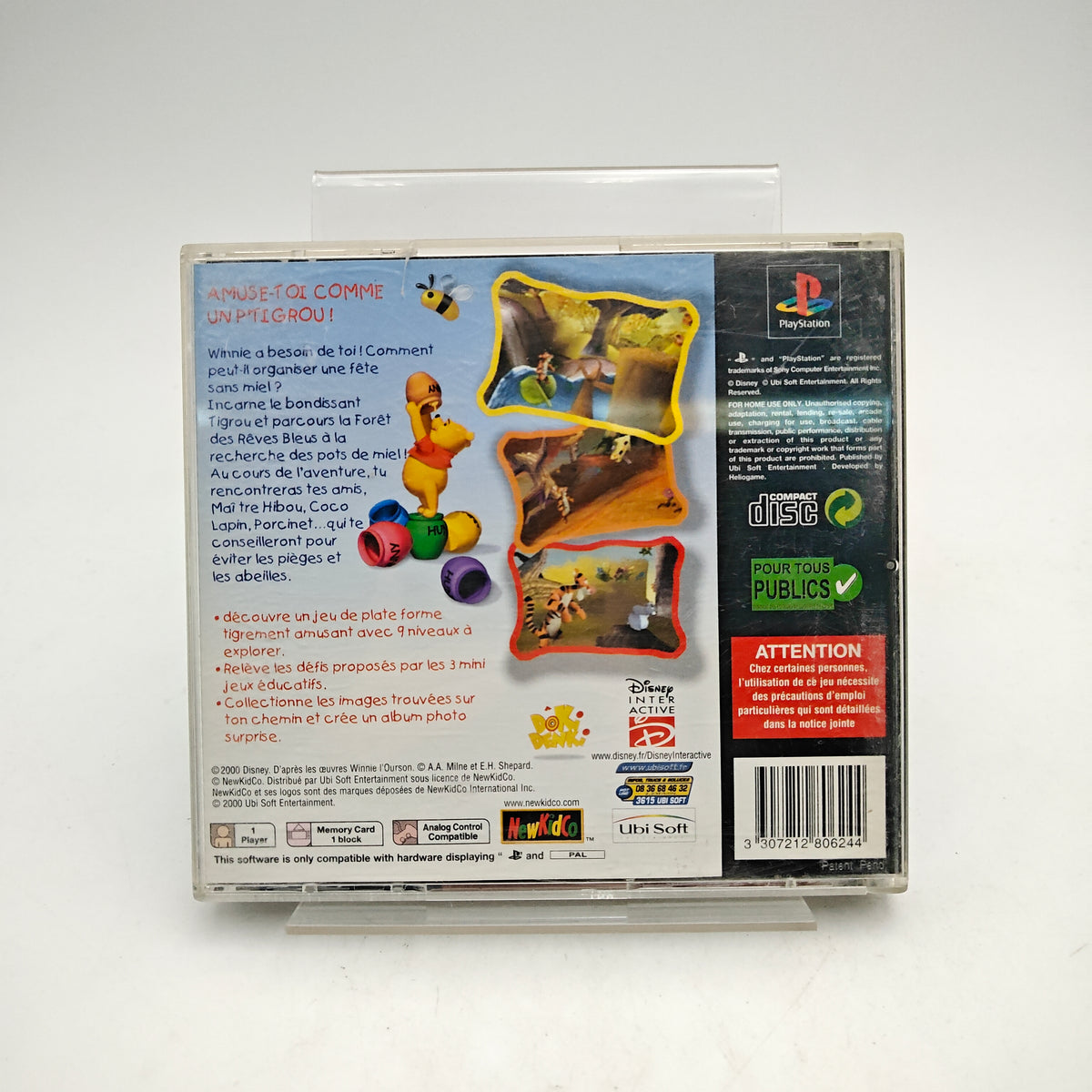 DISNEY WINNIE L'OURSON : LA CHASSE AU MIEL DE TIGROU - PLAYSTATION 1