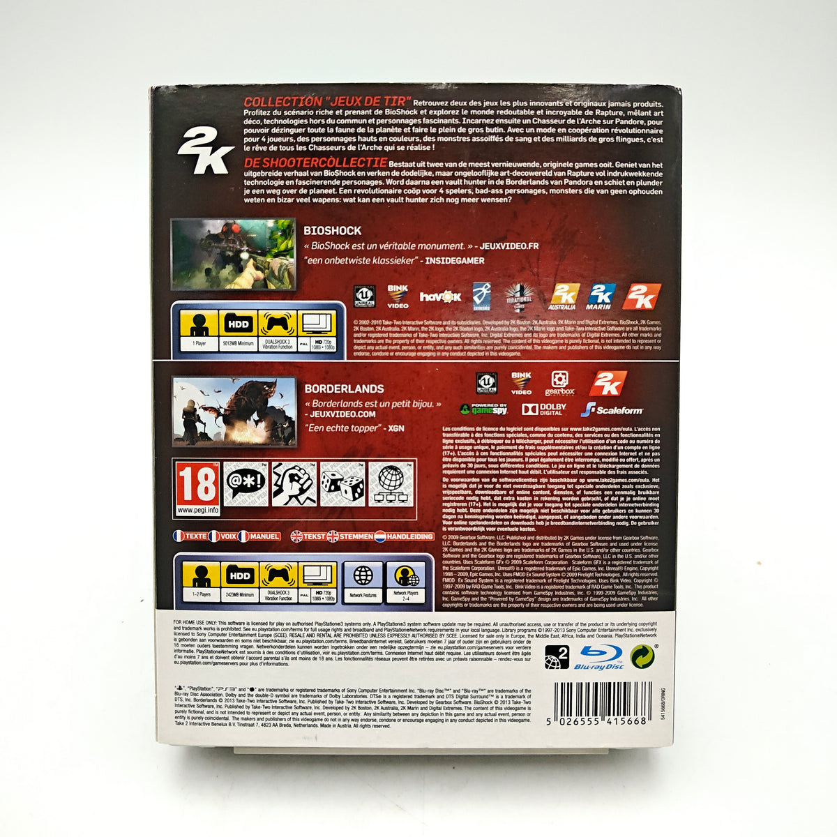 BIOSHOCK + BORDERLANDS - PLAYSTATION 3