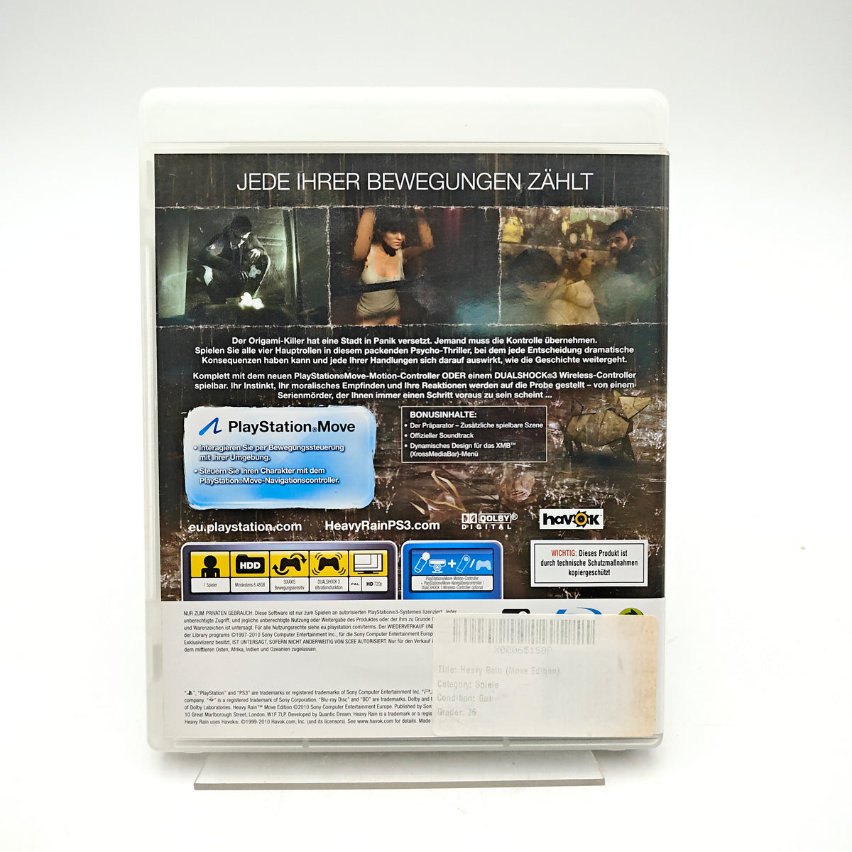 HEAVY RAIN: MOVE EDITION - PLAYSTATION 3