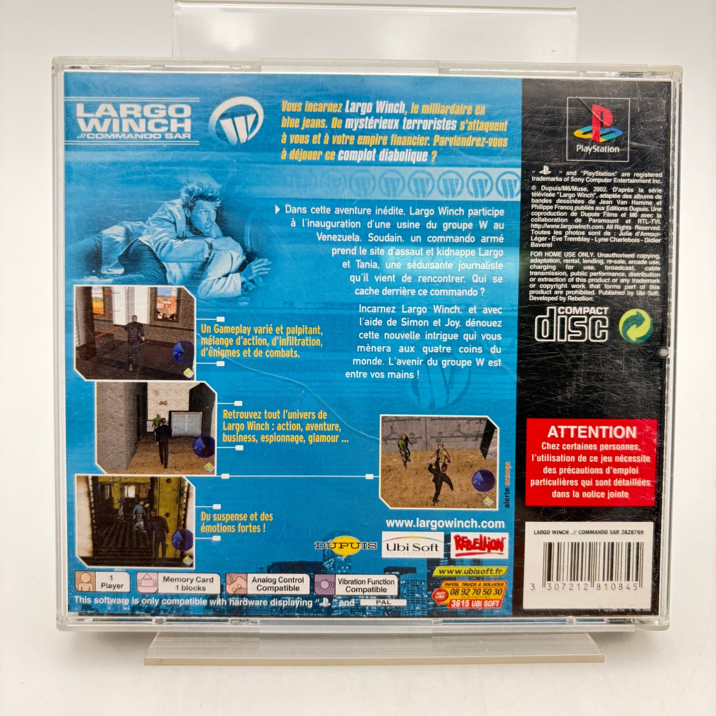LARGO WINCH // COMMANDO SAR - PLAYSTATION 1