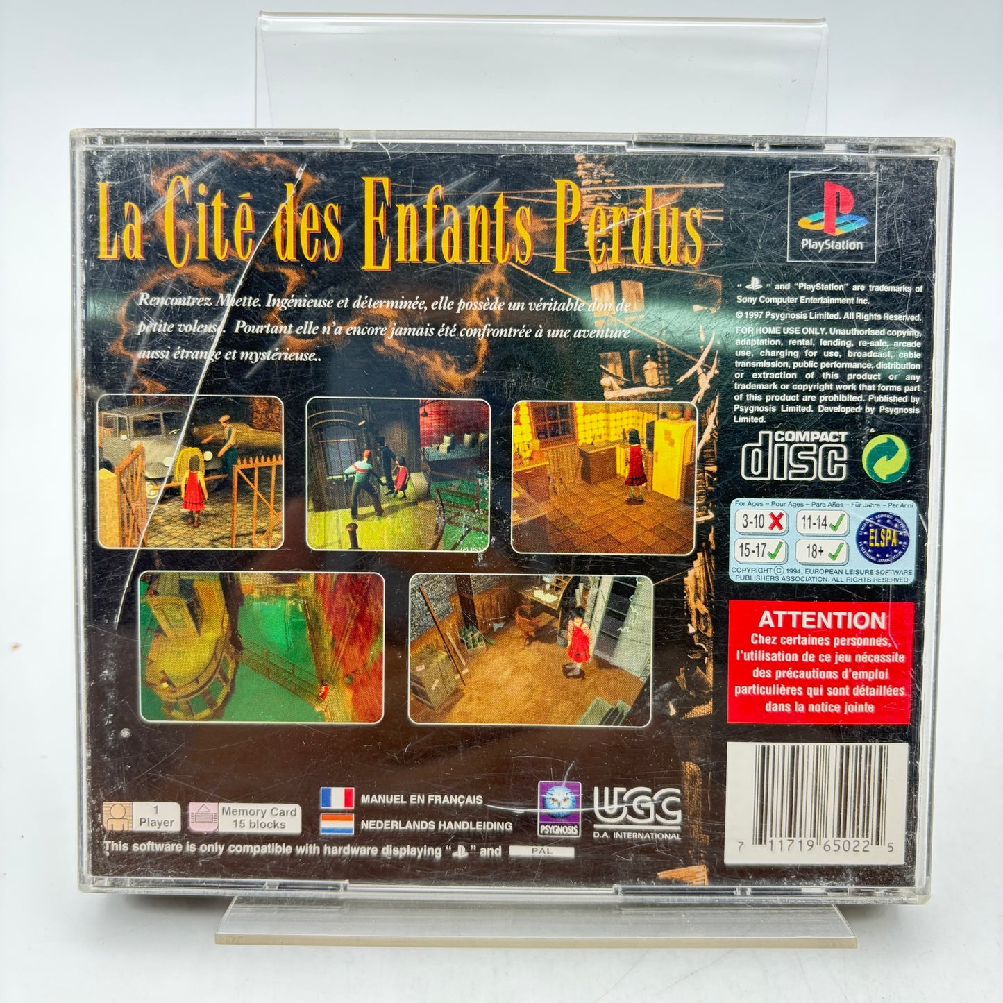 LA CITÉ DES ENFANTS PERDUS - PLAYSTATION 1