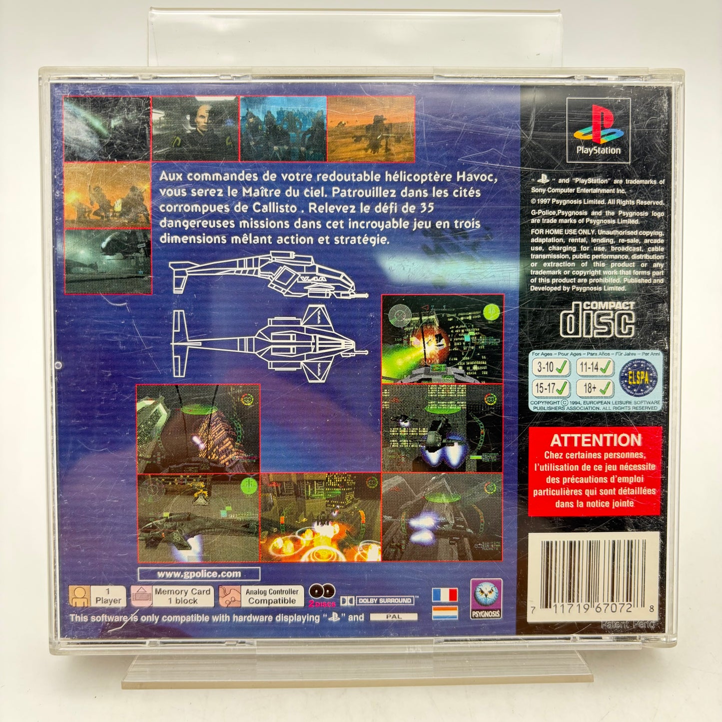 G-POLICE - PLAYSTATION 1