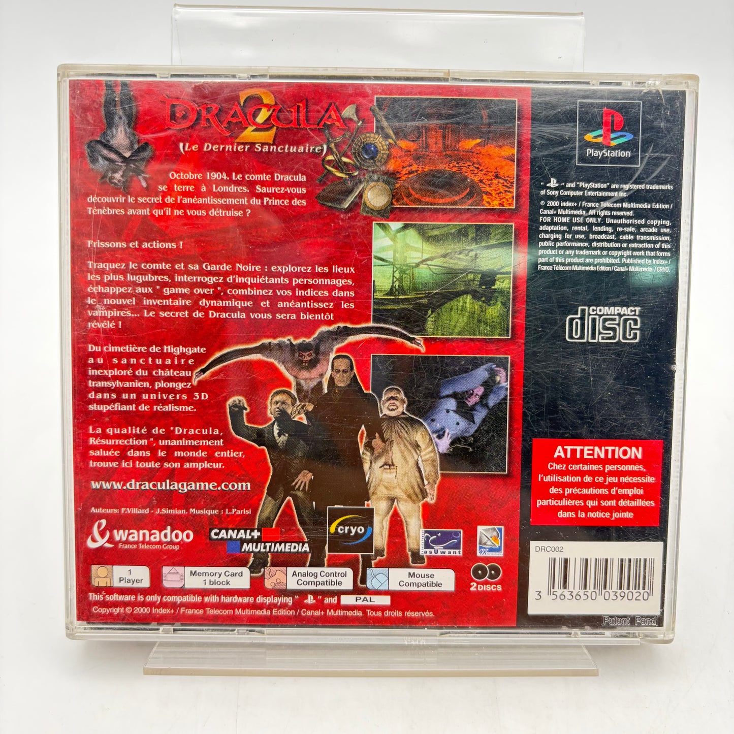 DRACULA 2 : LE DERNIER SANCTUAIRE - PLAYSTATION 1