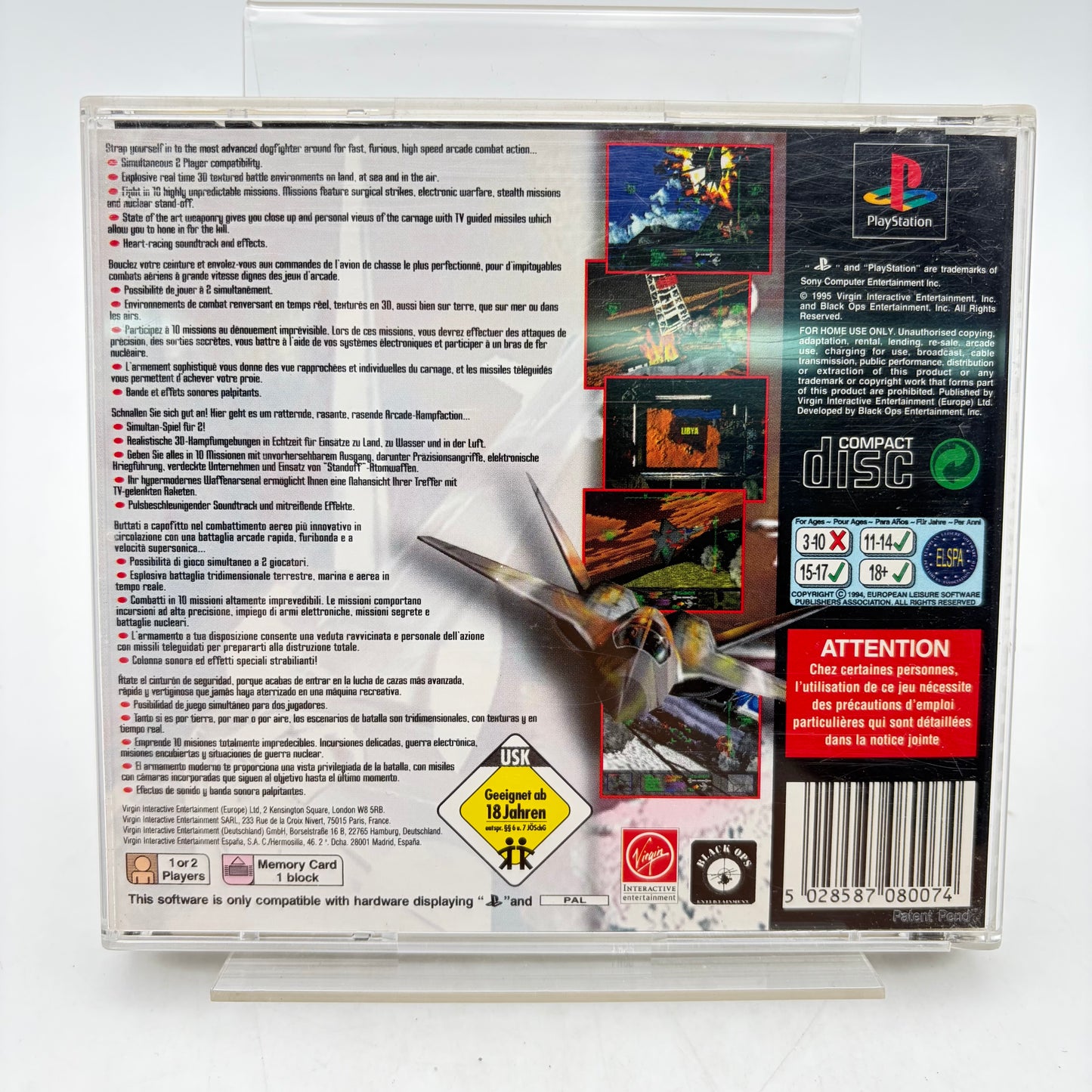 AGILE WARRIOR F-111X - PLAYSTATION 1