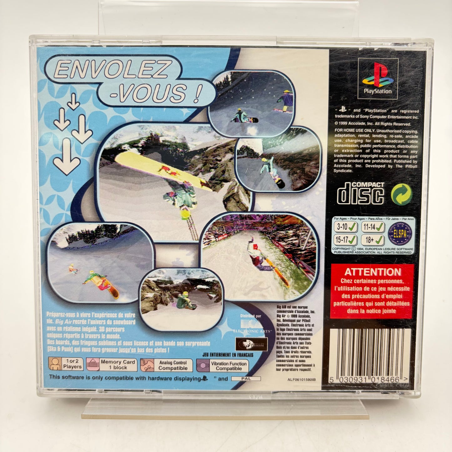 BIG AIR - PLAYSTATION 1