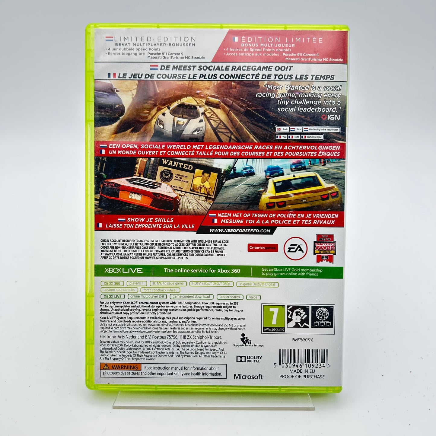 NEED FOR SPEED MOST WANTED - XBOX 360