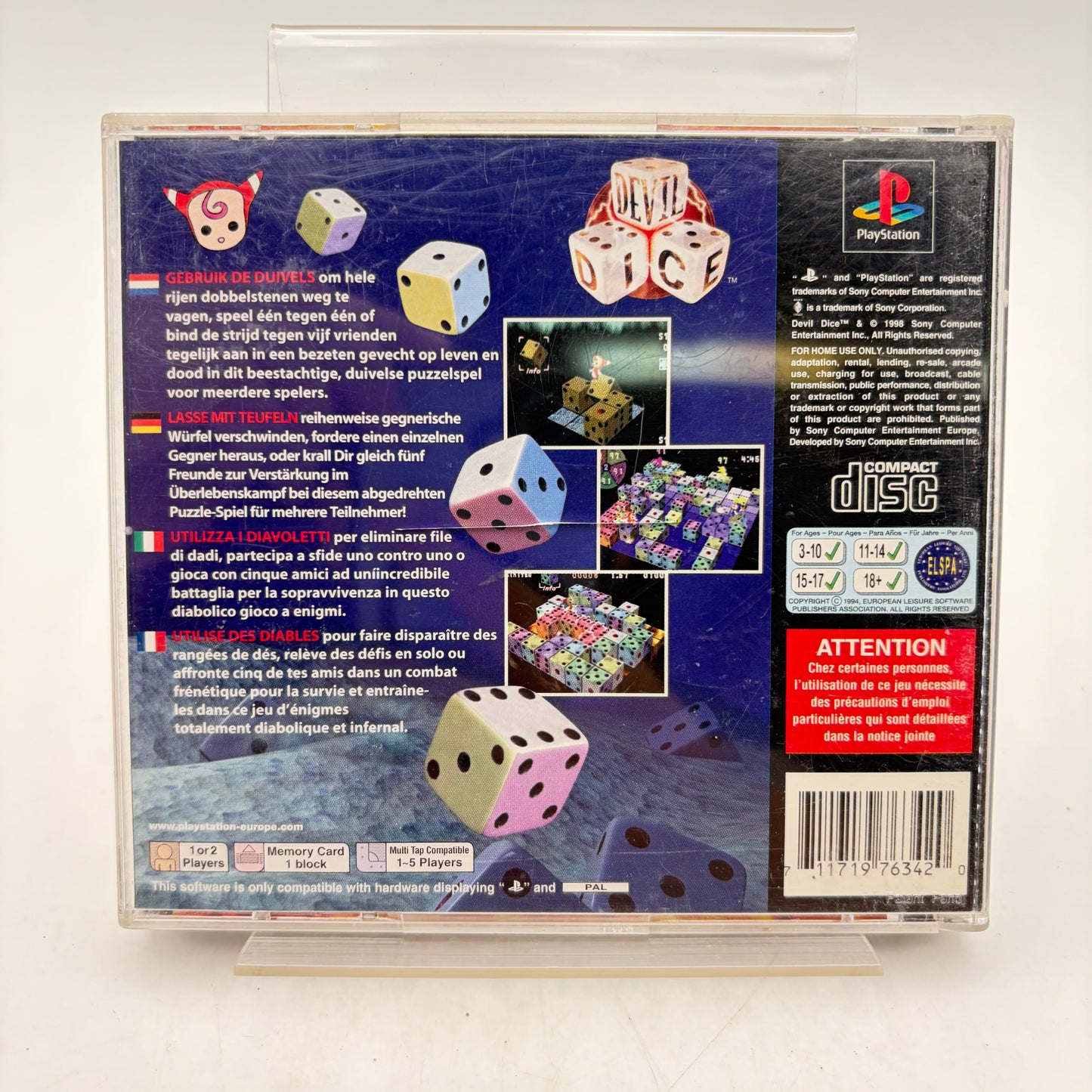 DEVIL DICE - PLAYSTATION 1