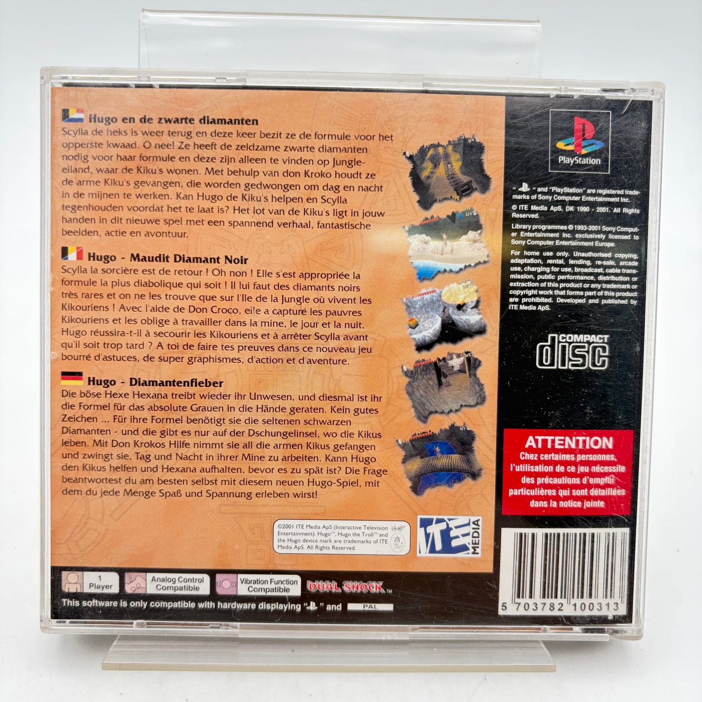 HUGO - BLACK DIAMOND FEVER - PLAYSTATION 1