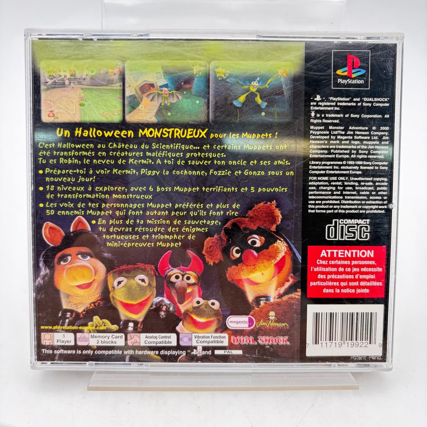 MUPPET MONSTER ADVENTURE - PLAYSTATION 1