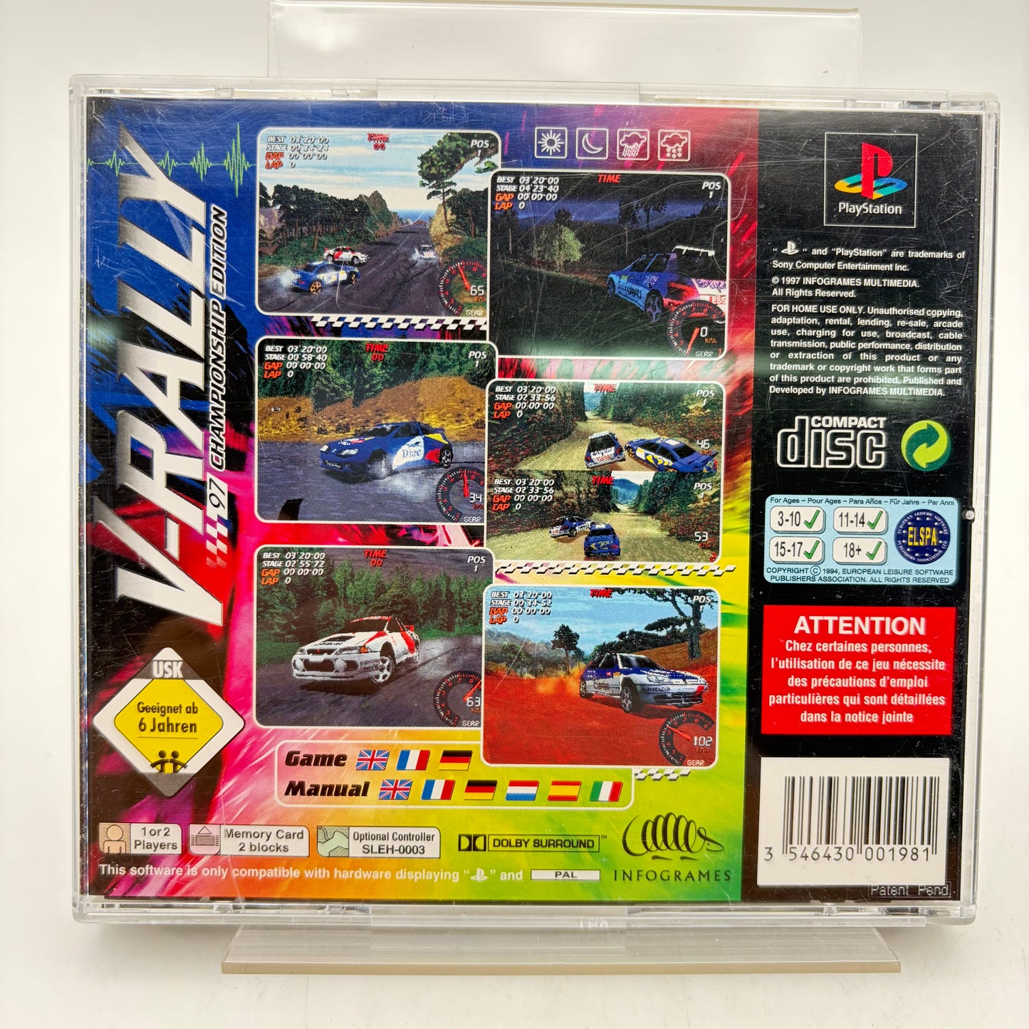 V-RALLY - PLAYSTATION 1