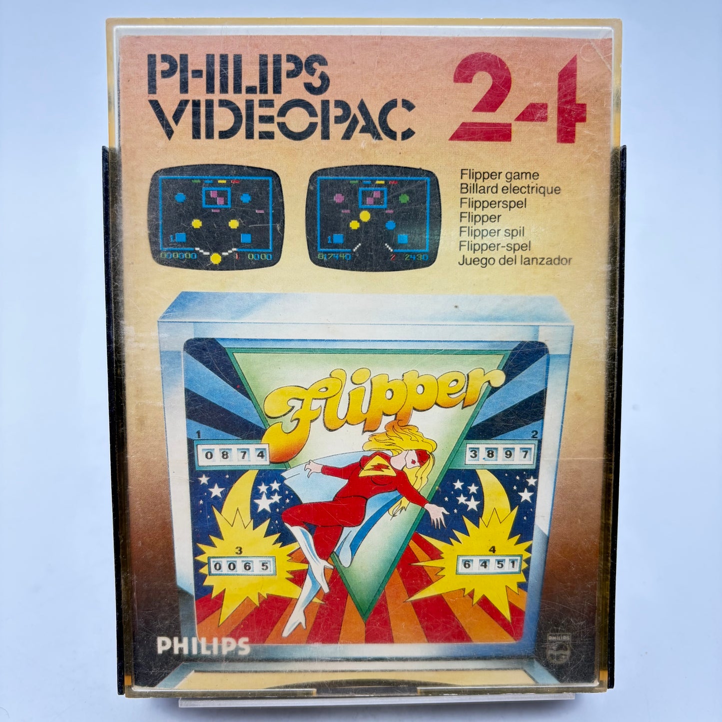 FLIPPER GAME (VIDEOPAC 24) - PHILIPS VIDEOPAC