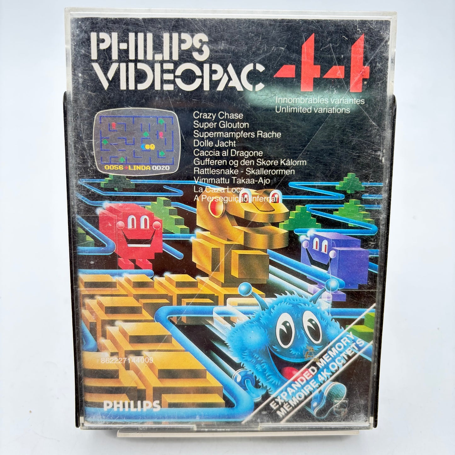 CRAZY CHASE (VIDEOPAC 44) - PHILIPS VIDEOPAC