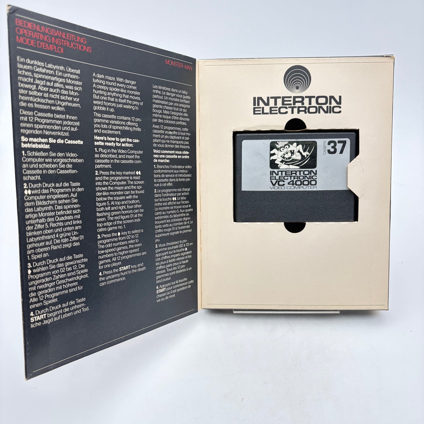 MONSTER-MAN (CASSETTE 37) - VIDEO COMPUTER VC4000