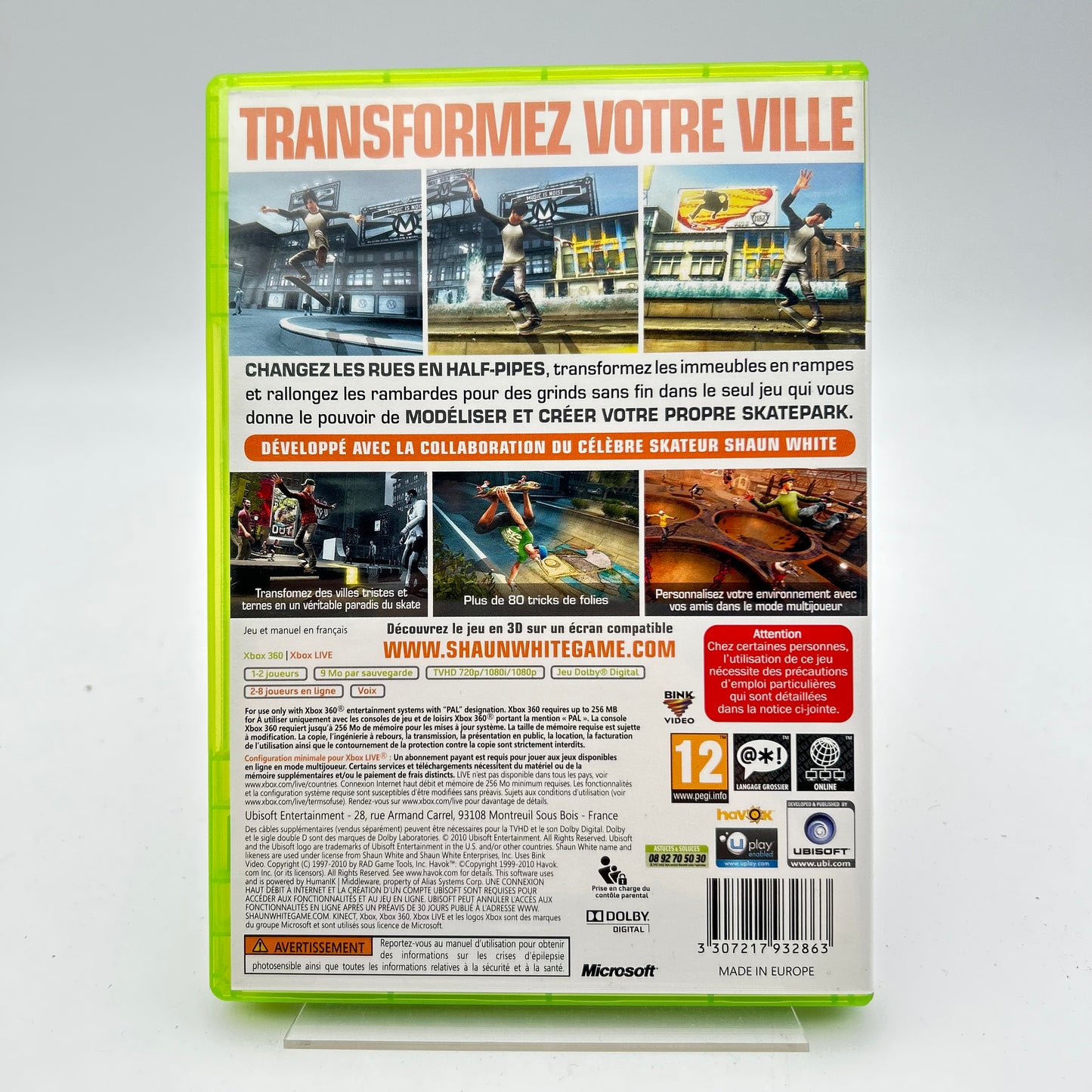 SHAUN WHITE SKATEBOARDING - XBOX 360