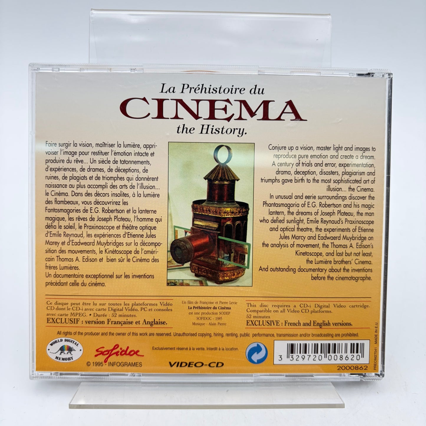 LA PREHISTOIRE DU CINEMA - PHILIPS CDI
