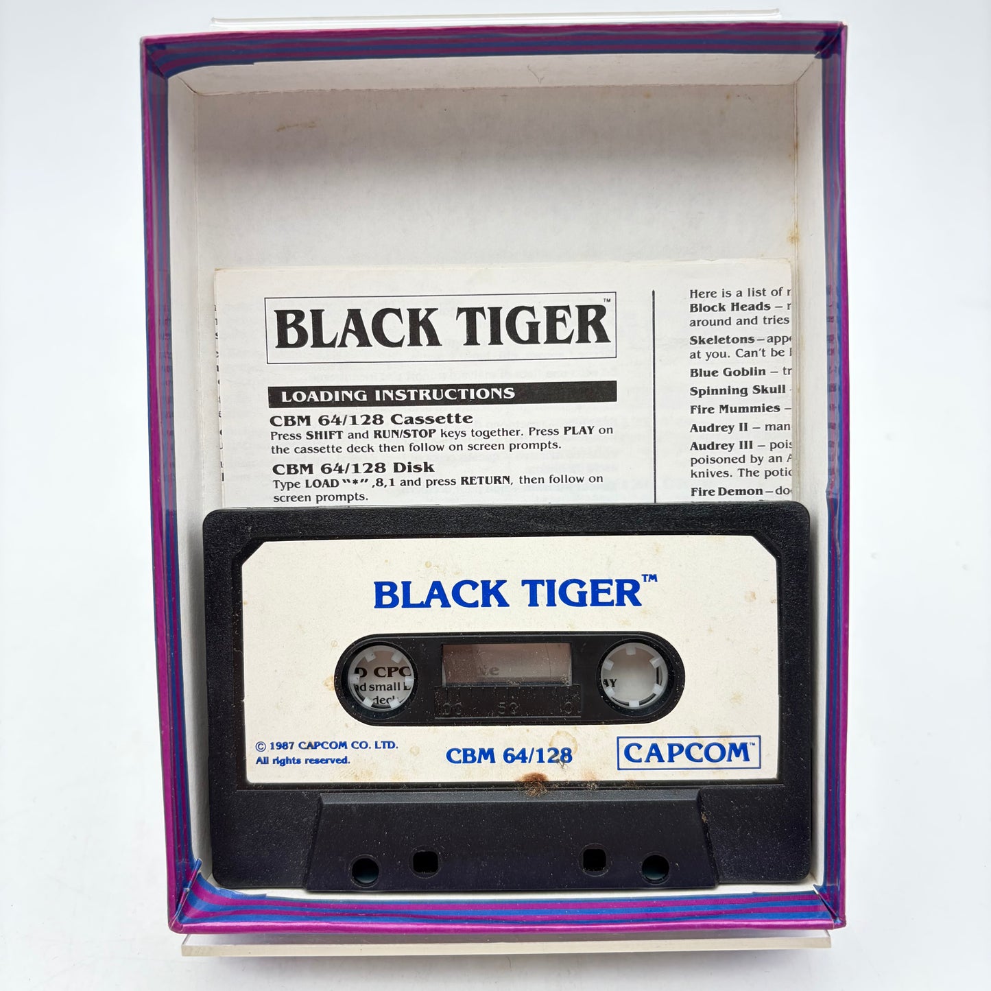 BLACK TIGER - COMMODORE 64