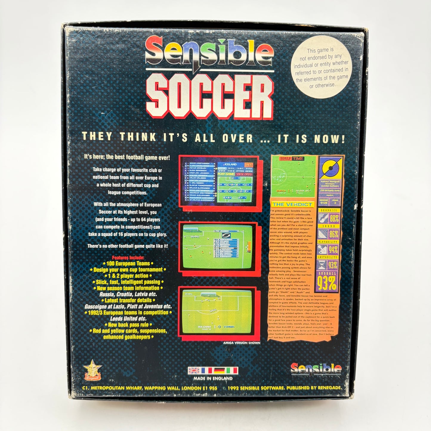 SENSIBLE SOCCER - ATARI ST
