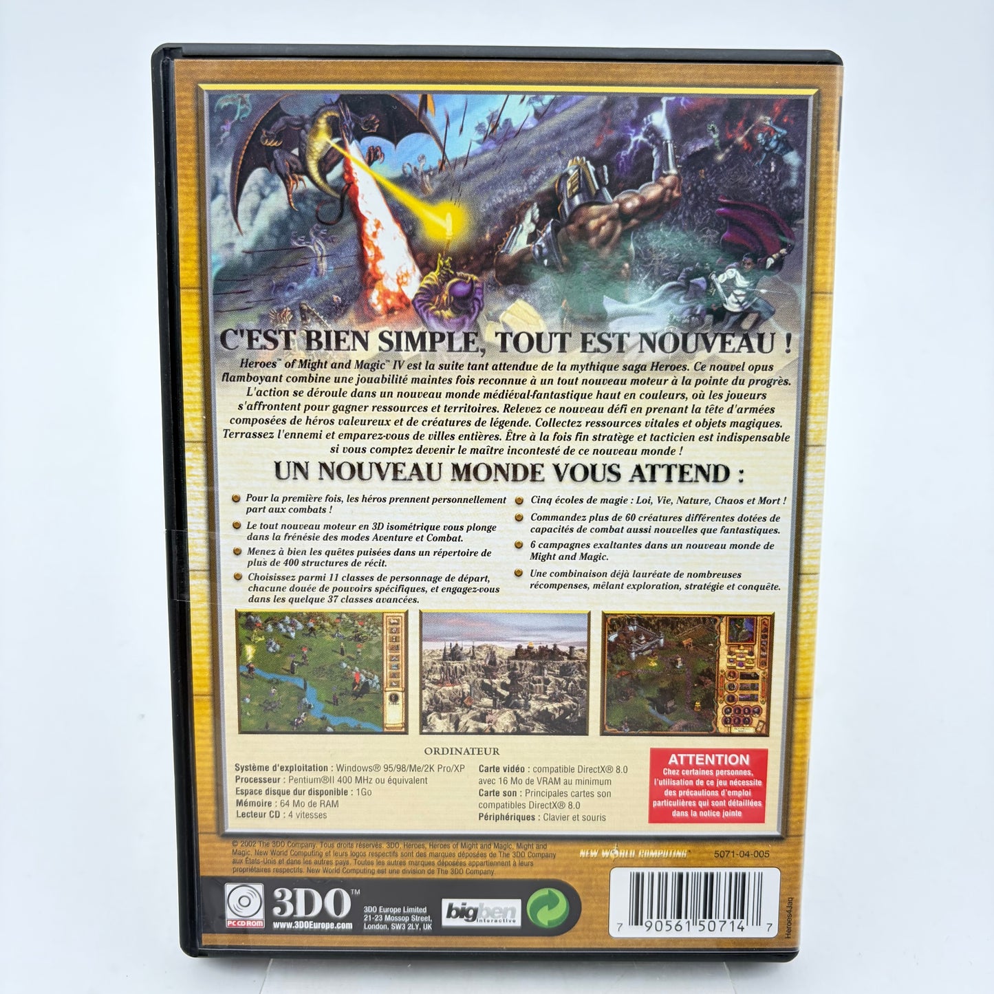 HEROES OF MIGHT AND MAGIC IV - PC