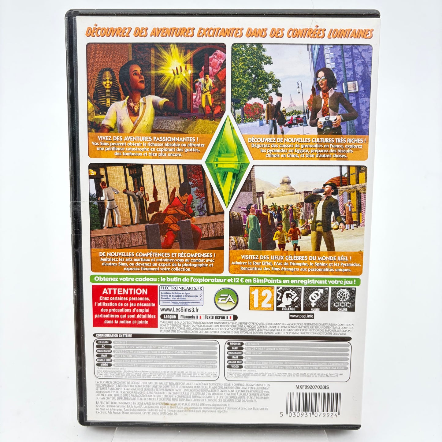 LES SIMS 3 : DESTINATION AVENTURE - PC