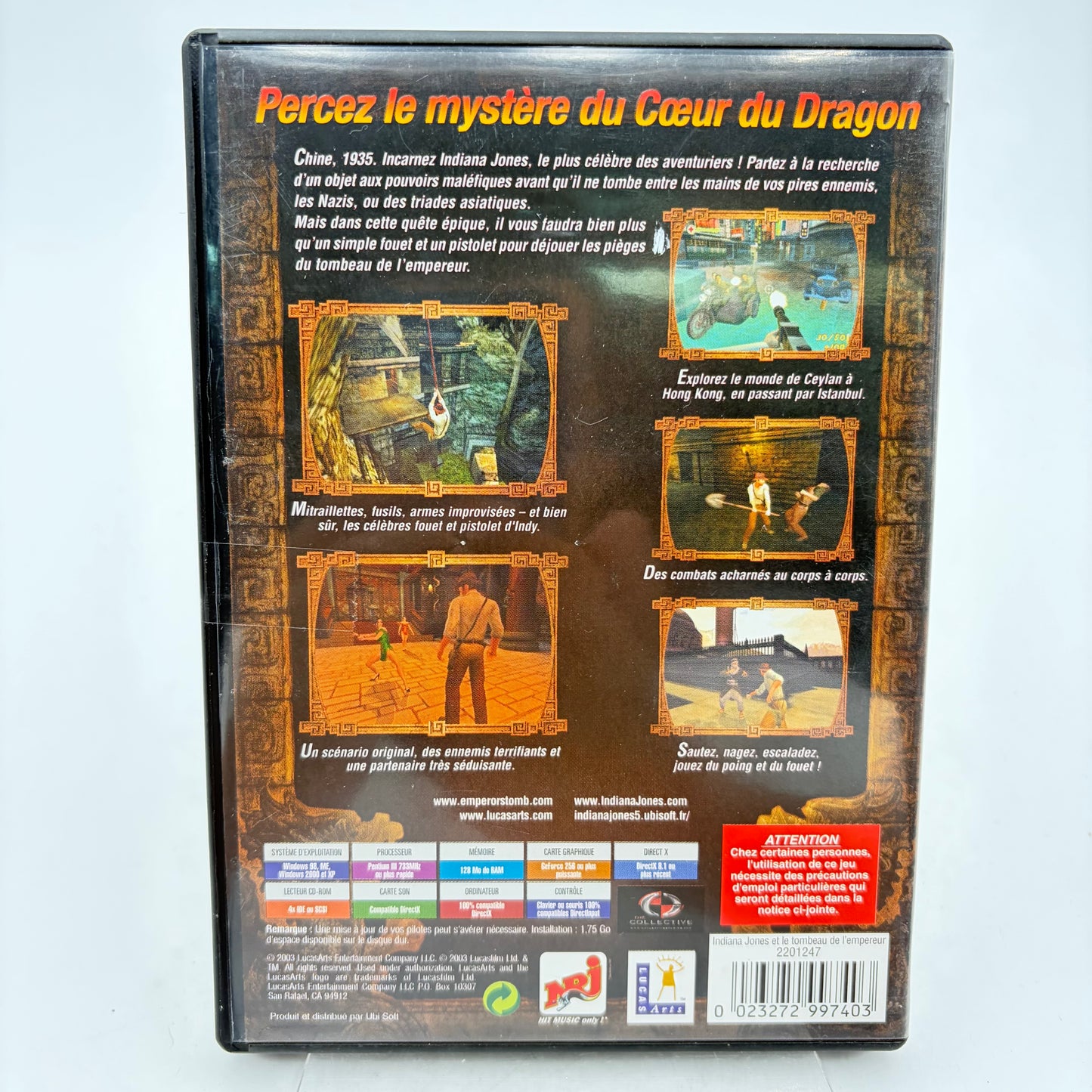 INDIANA JONES ET LE TOMBEAU DE L'EMPEREUR - PC